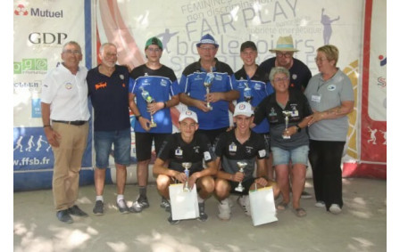 Lucas COUSIN et Loris POMMIER (BF Caturige) au Championnat de France U18
