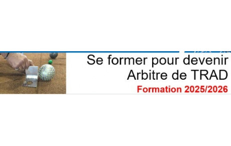 FORMATION ARBITRE TRAD 2025-2026